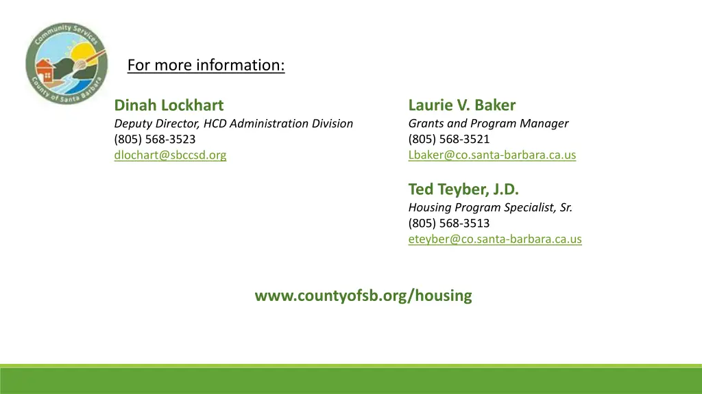 for more information