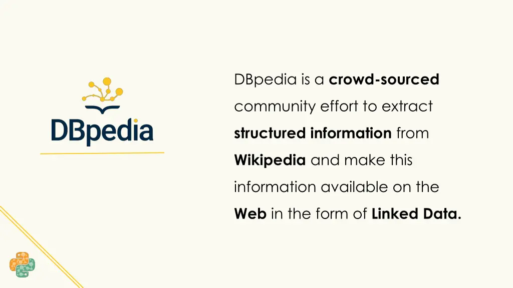 dbpedia is a crowd sourced