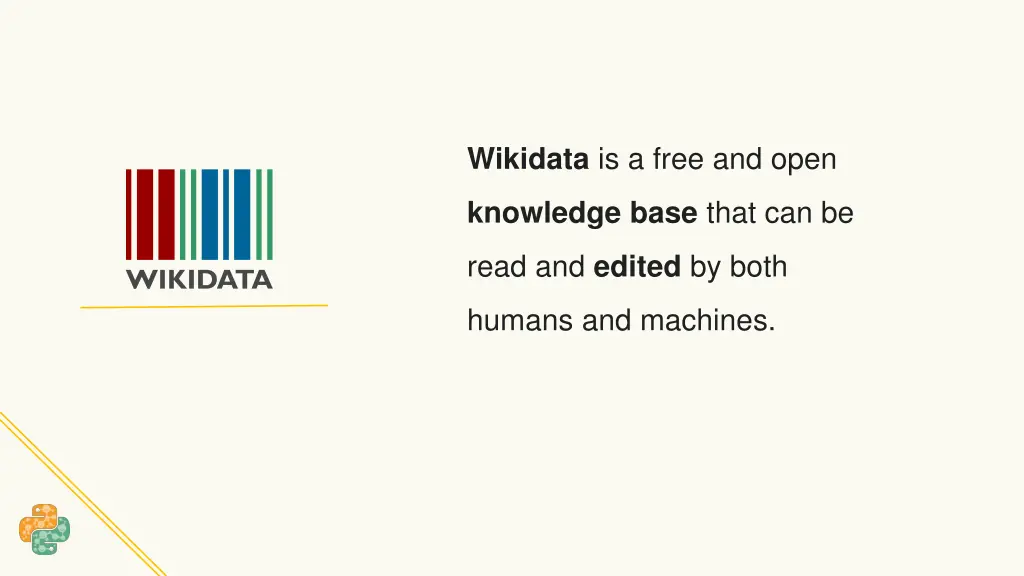 wikidata is a free and open