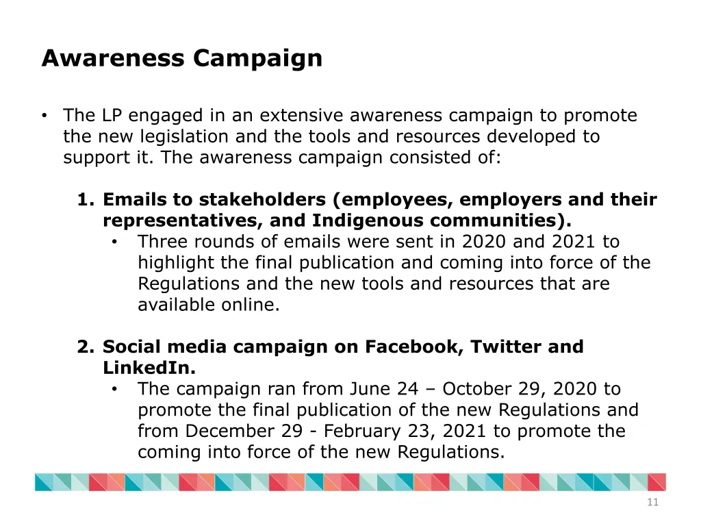 awareness campaign