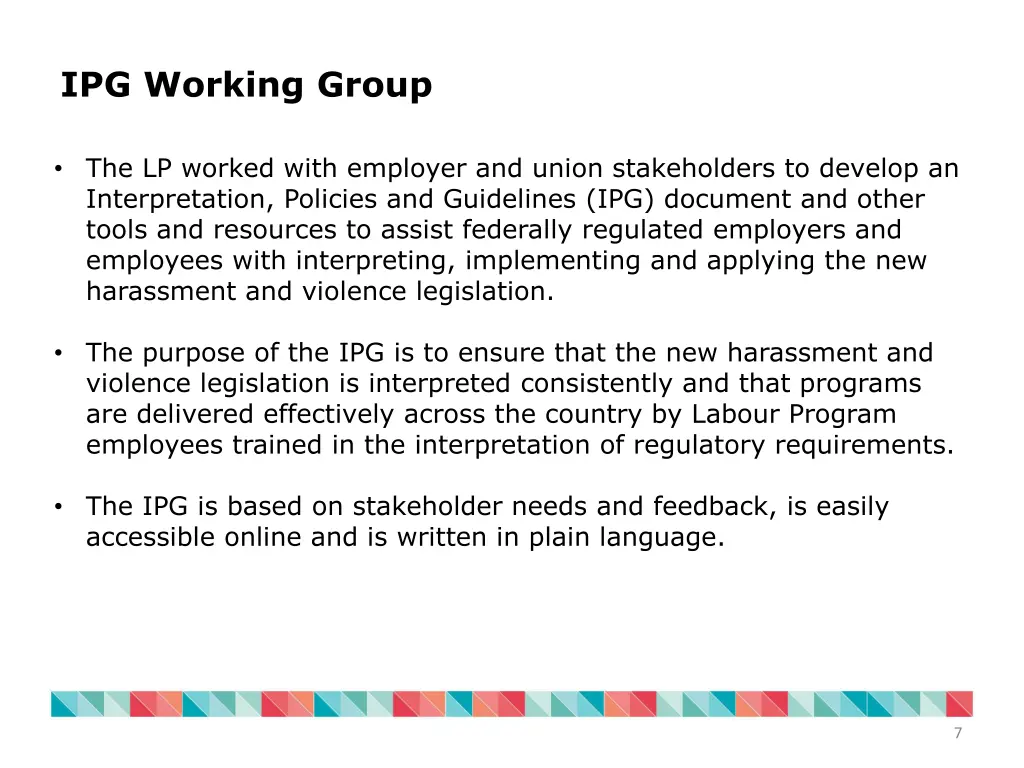 ipg working group