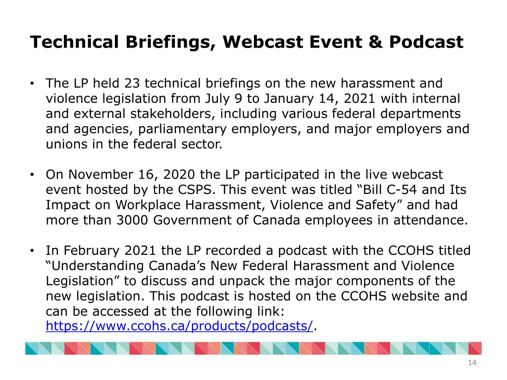 technical briefings webcast event podcast