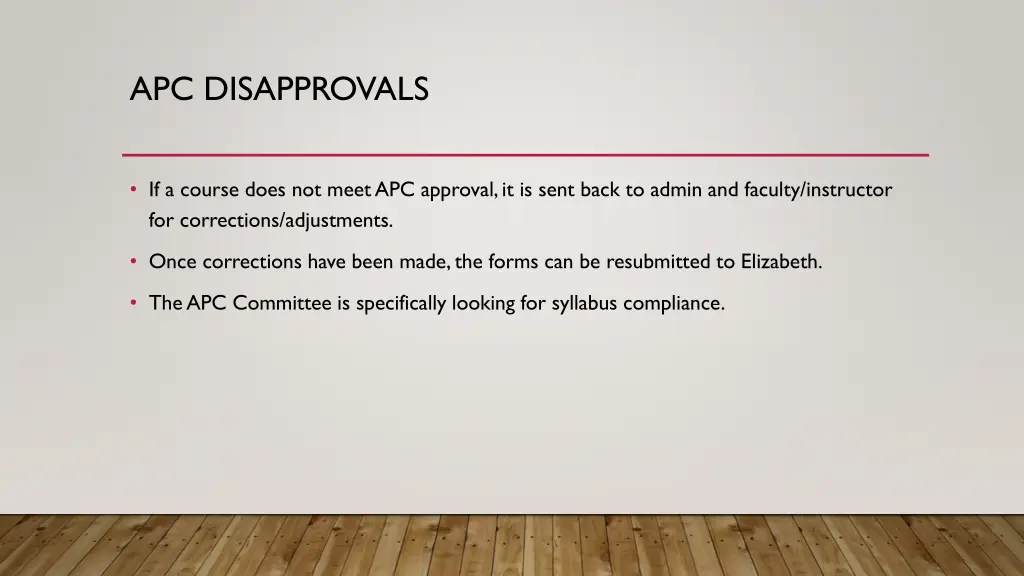apc disapprovals