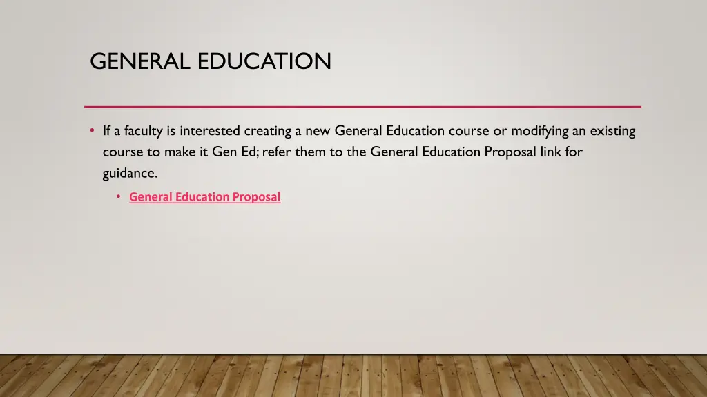 general education