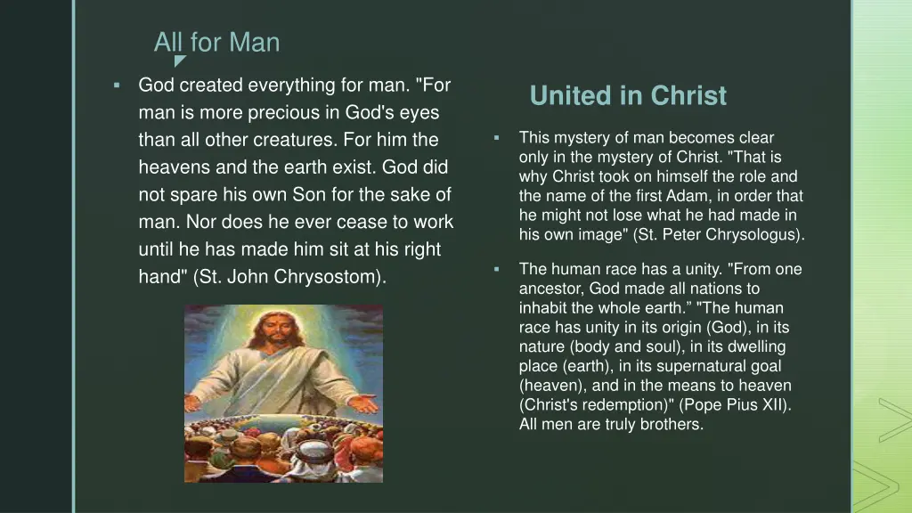 all for man