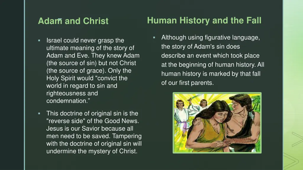 human history and the fall