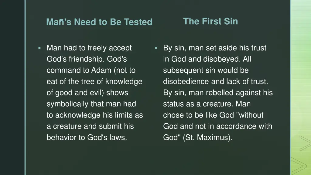 the first sin