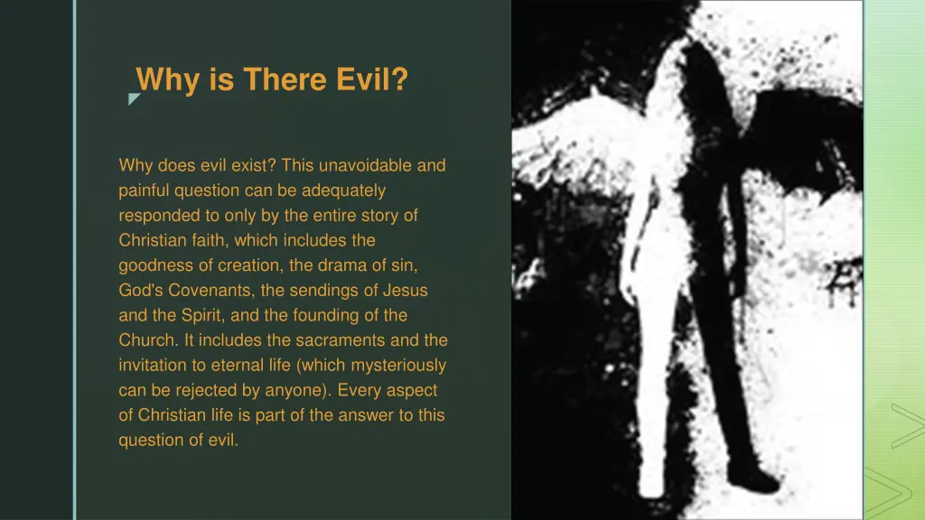 why is there evil