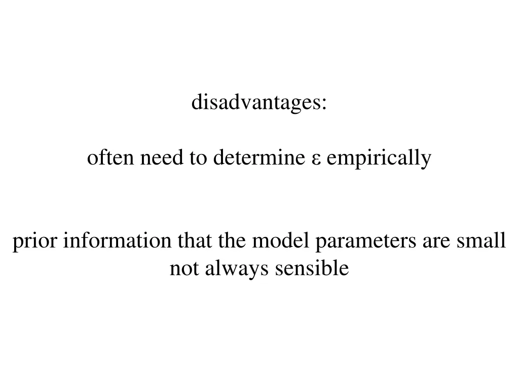 disadvantages