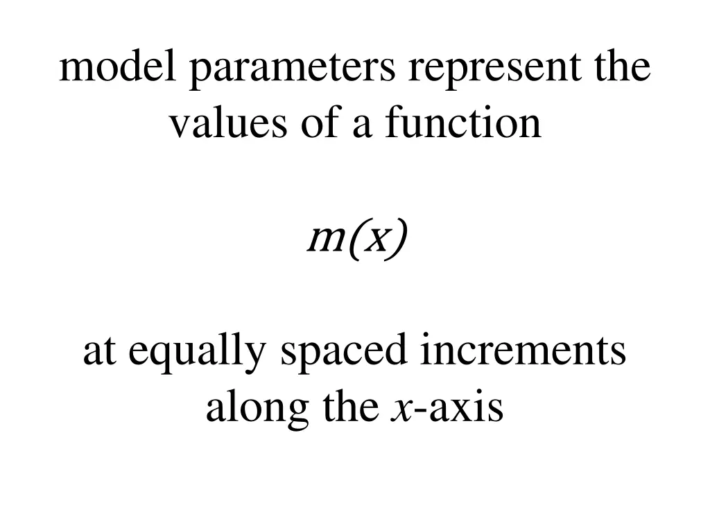 model parameters represent the values