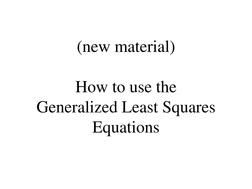 new material