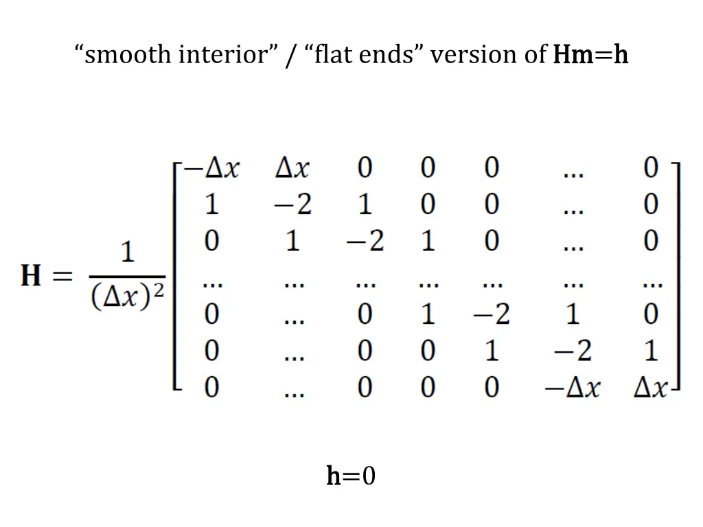 smooth interior flat ends version of hm