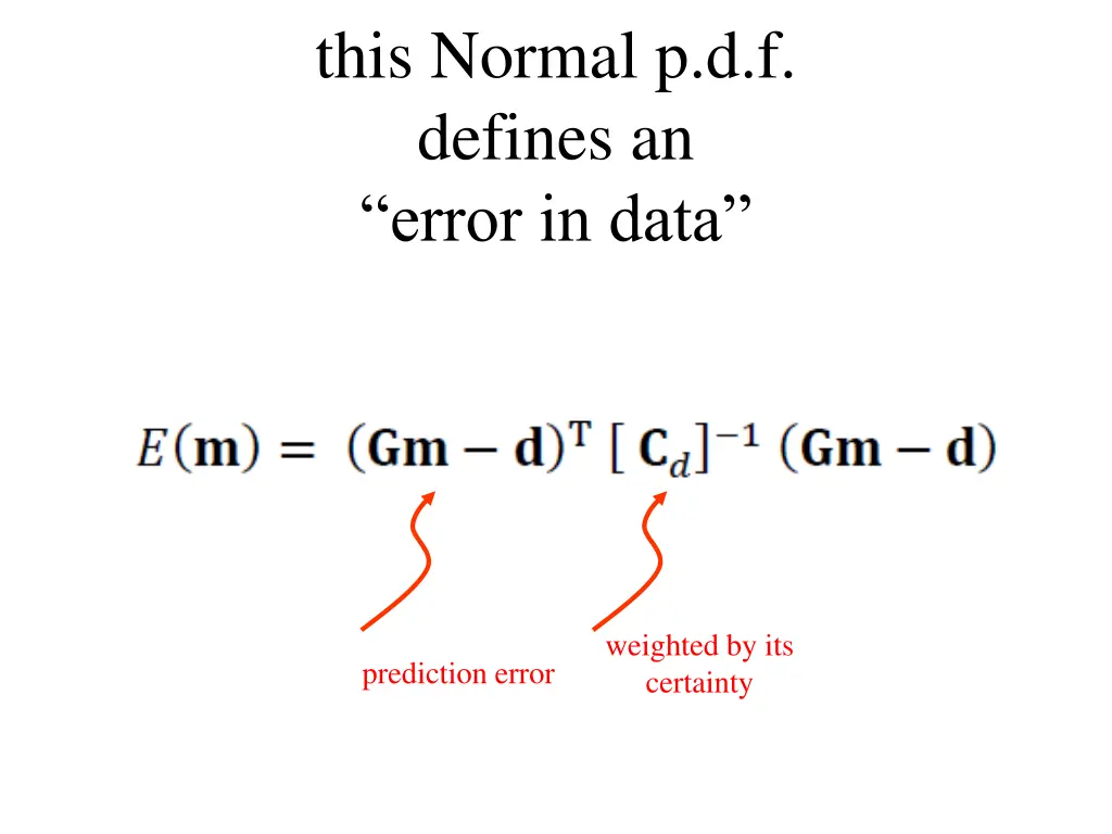 this normal p d f defines an error in data