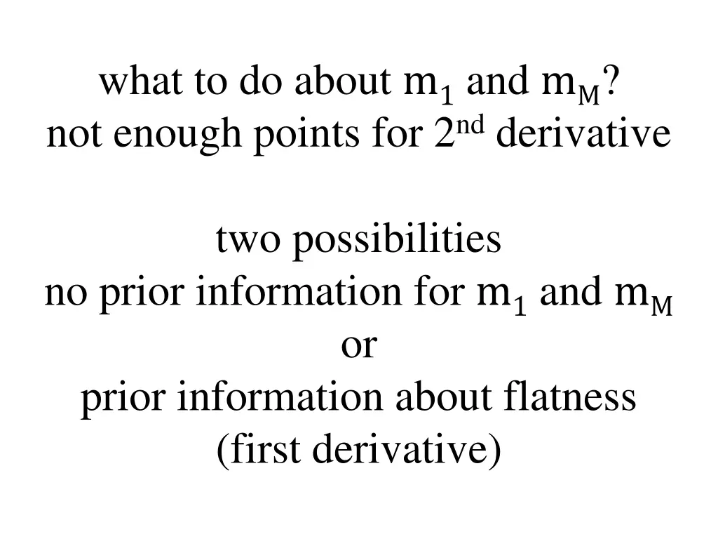 what to do about m 1 and m m not enough points