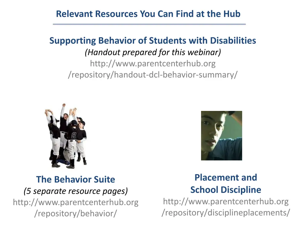 relevant resources you can find at the hub