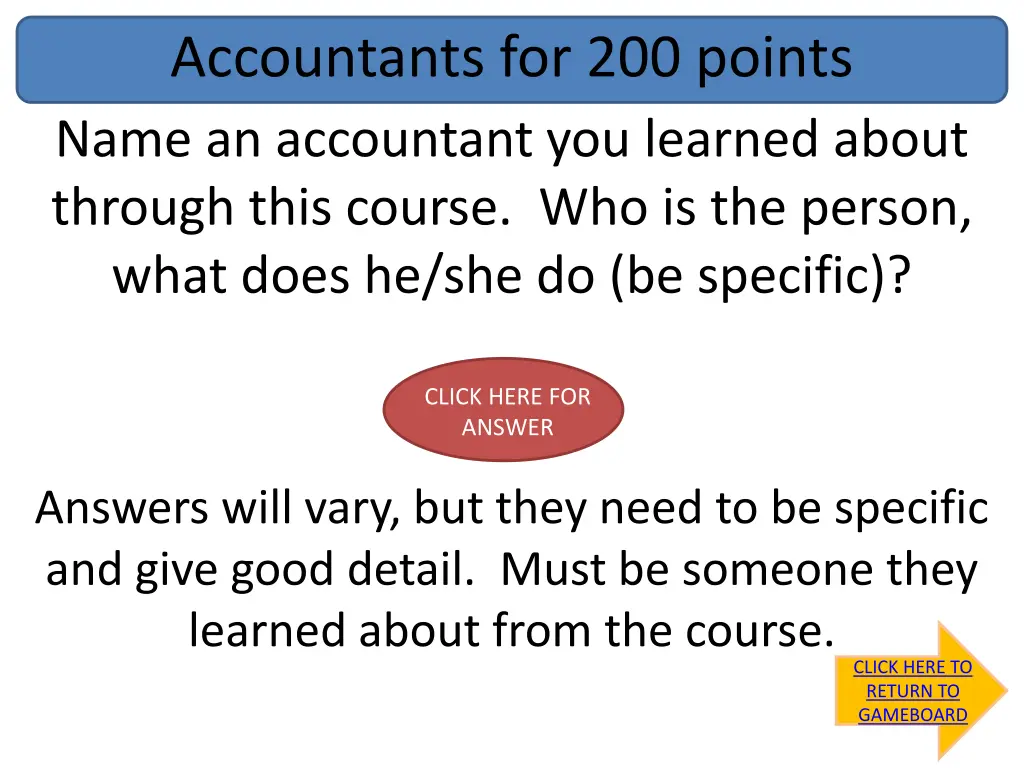 accountants for 200 points name an accountant