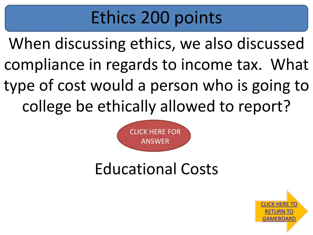 ethics 200 points