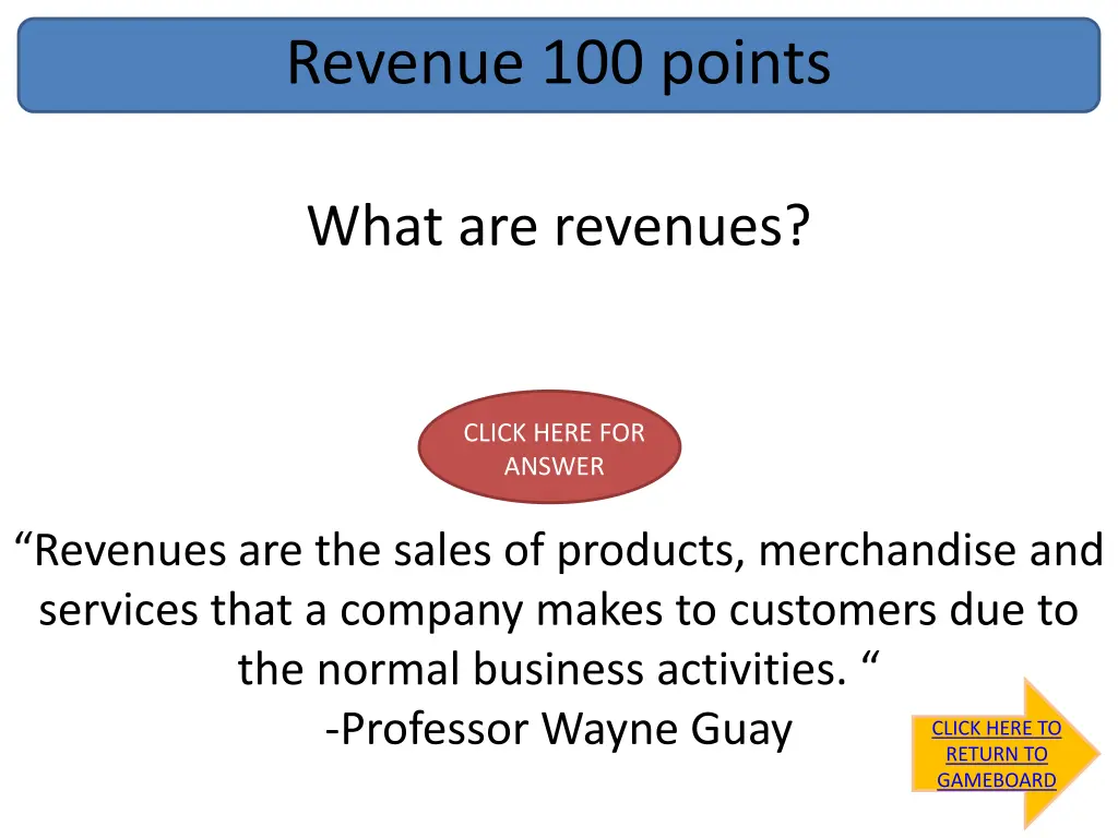 revenue 100 points