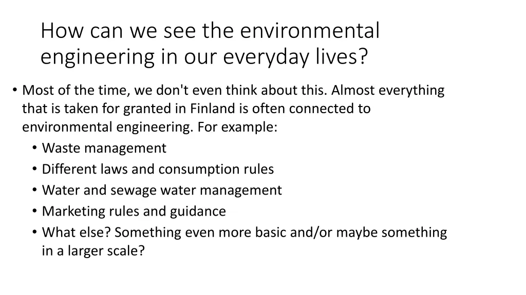 how can we see the environmental engineering