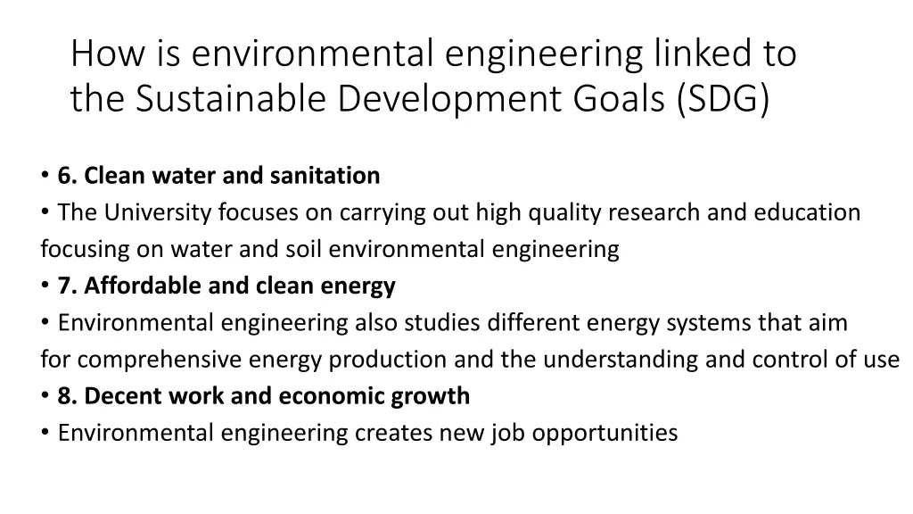 how is environmental engineering linked