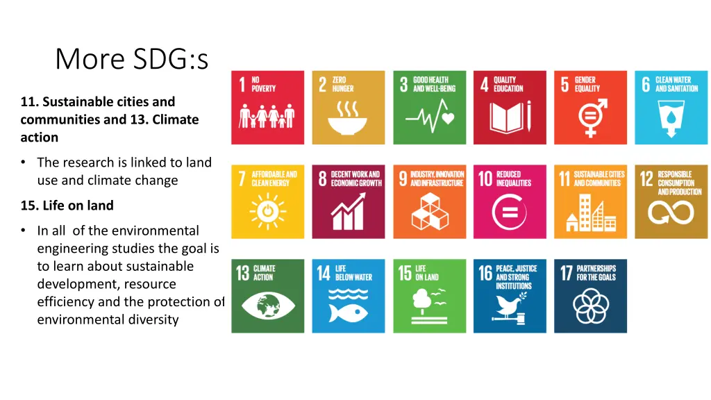 more sdg s