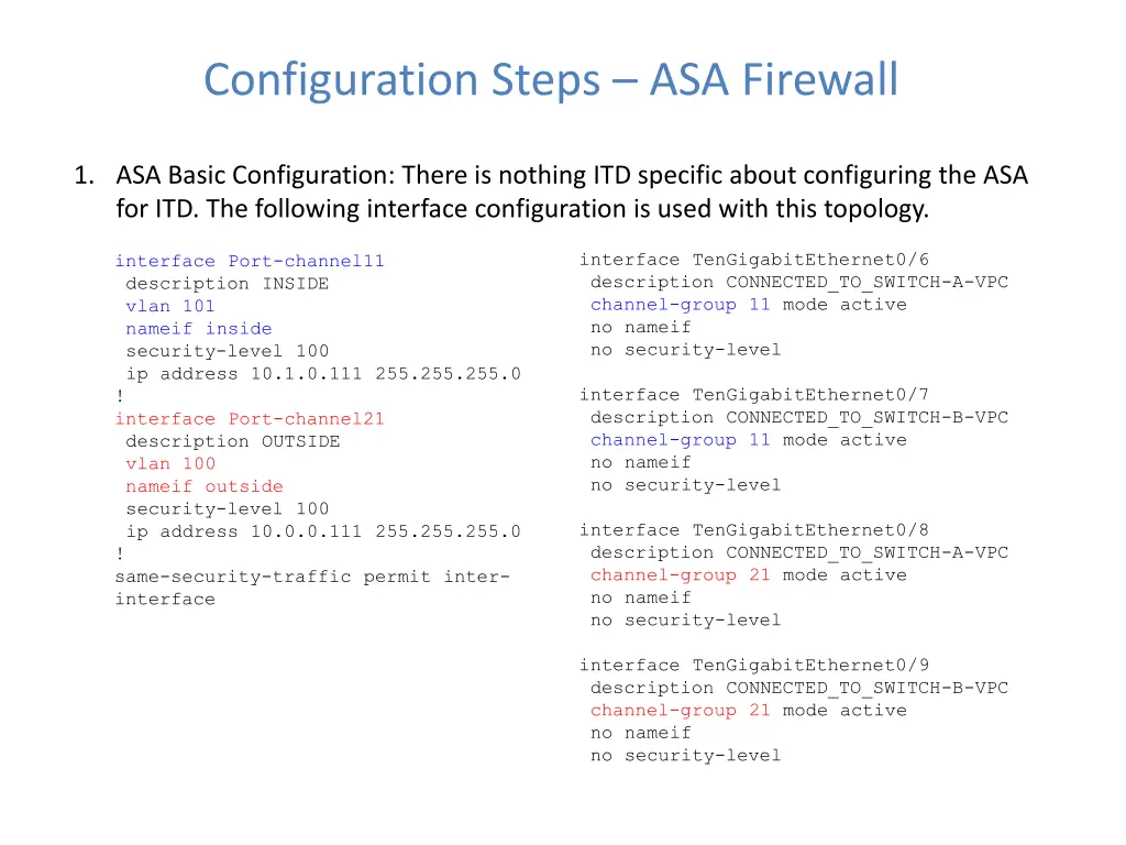 configuration steps asa firewall 1