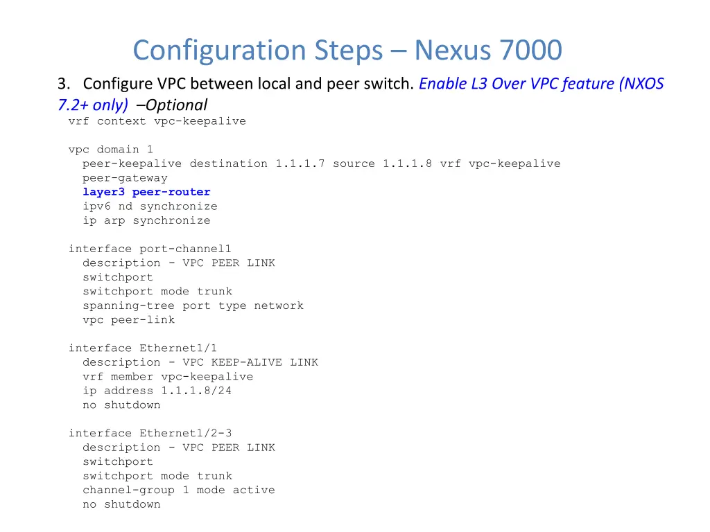 configuration steps nexus 7000 11