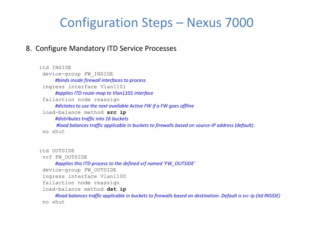 configuration steps nexus 7000 16