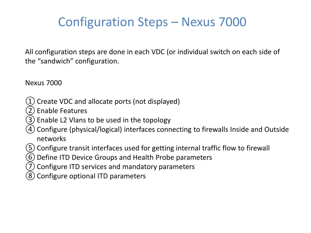 configuration steps nexus 7000 18