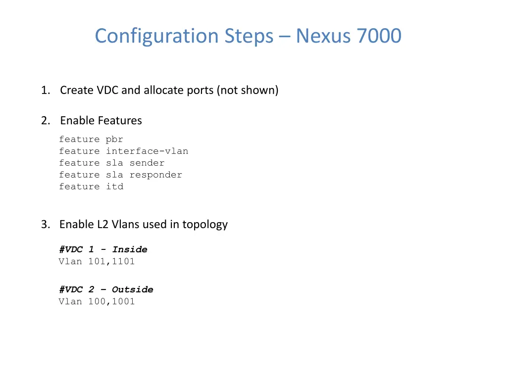 configuration steps nexus 7000 19