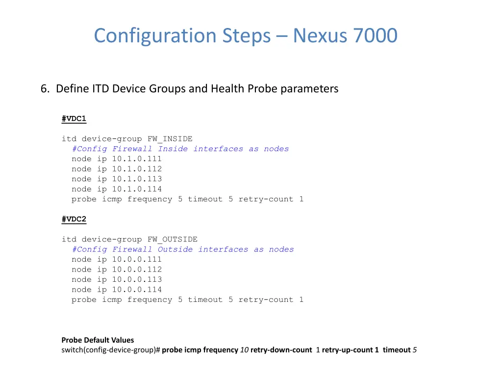 configuration steps nexus 7000 22
