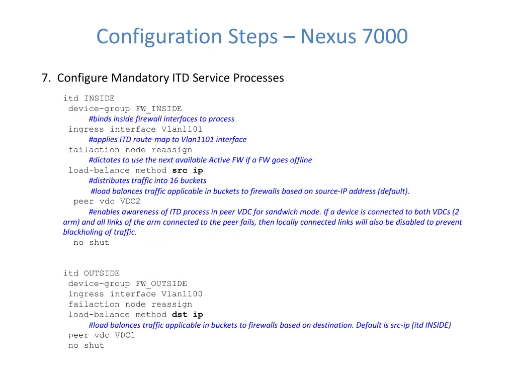 configuration steps nexus 7000 23