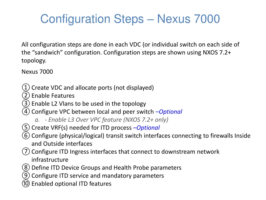 configuration steps nexus 7000 25