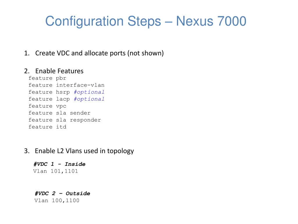 configuration steps nexus 7000 26