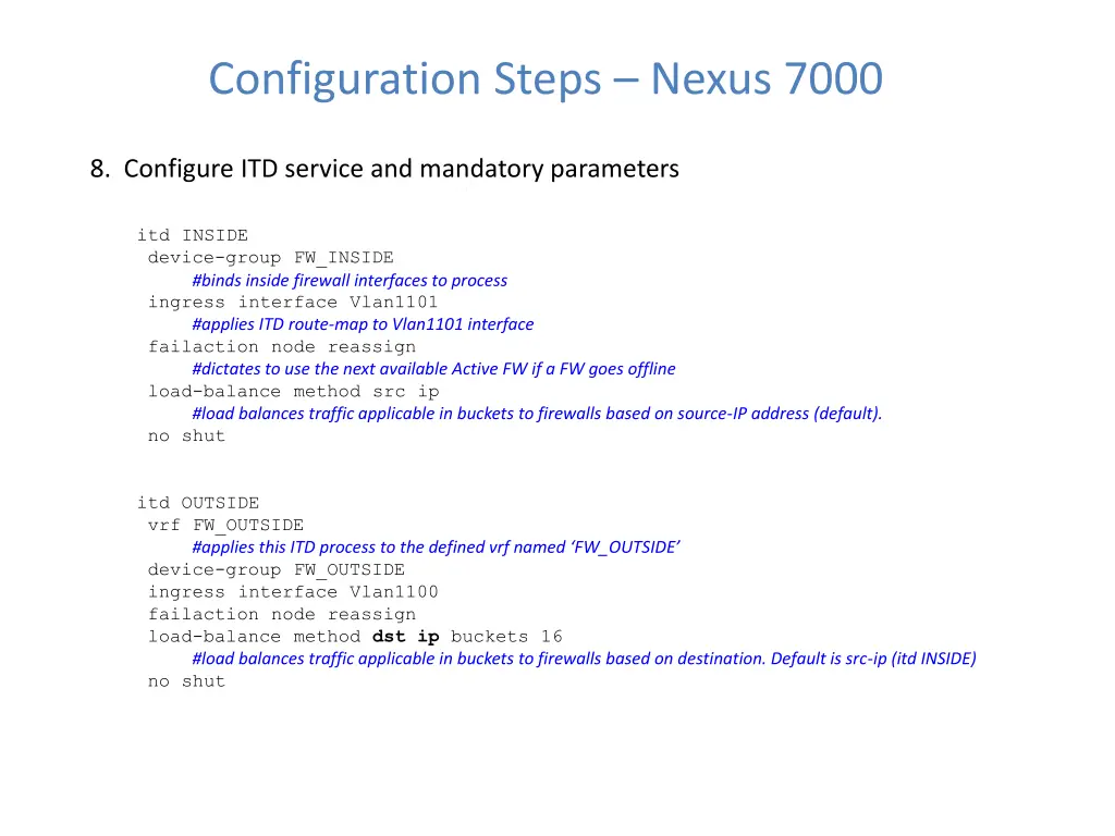 configuration steps nexus 7000 7