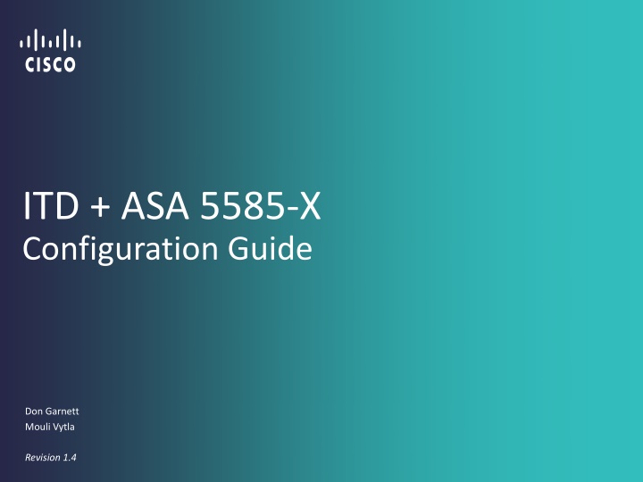 itd asa 5585 x configuration guide
