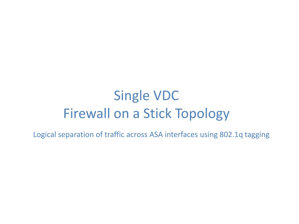 single vdc