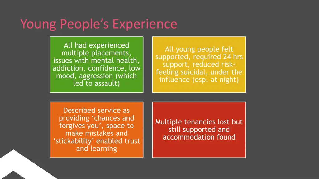 young people s experience