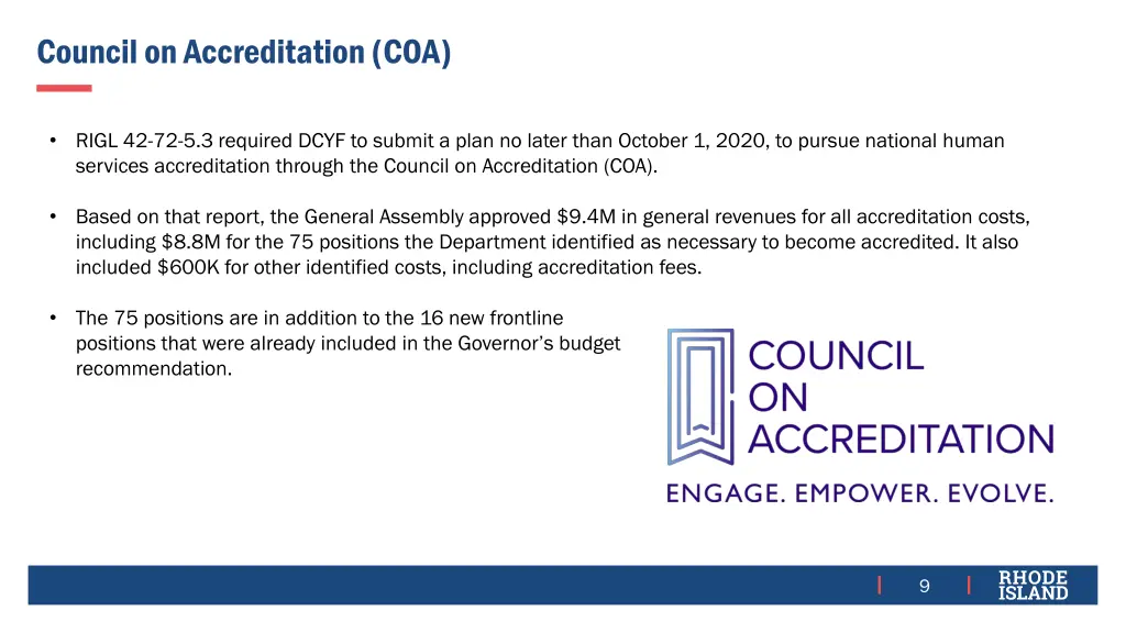 council on accreditation coa
