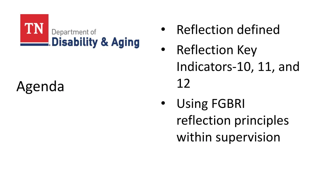 reflection defined reflection key indicators