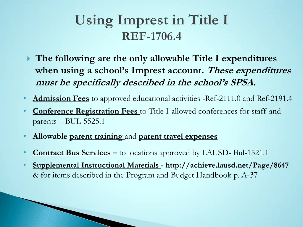 the following are the only allowable title