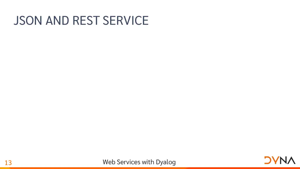 json and rest service