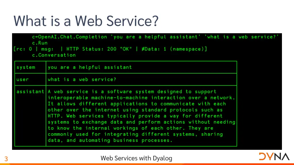 what is a web service 1