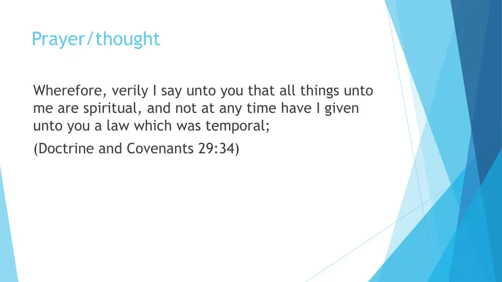 prayer thought