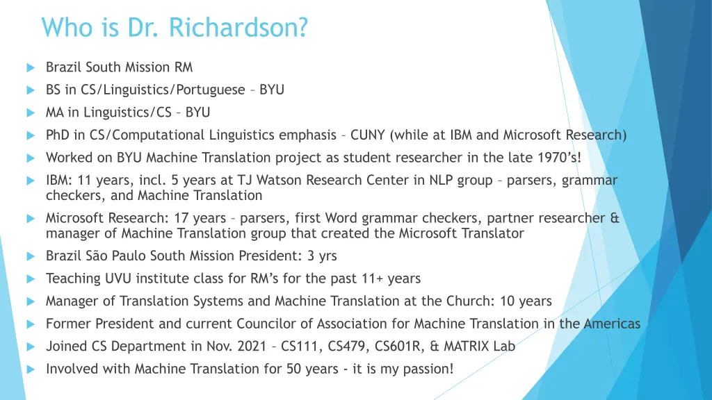 who is dr richardson