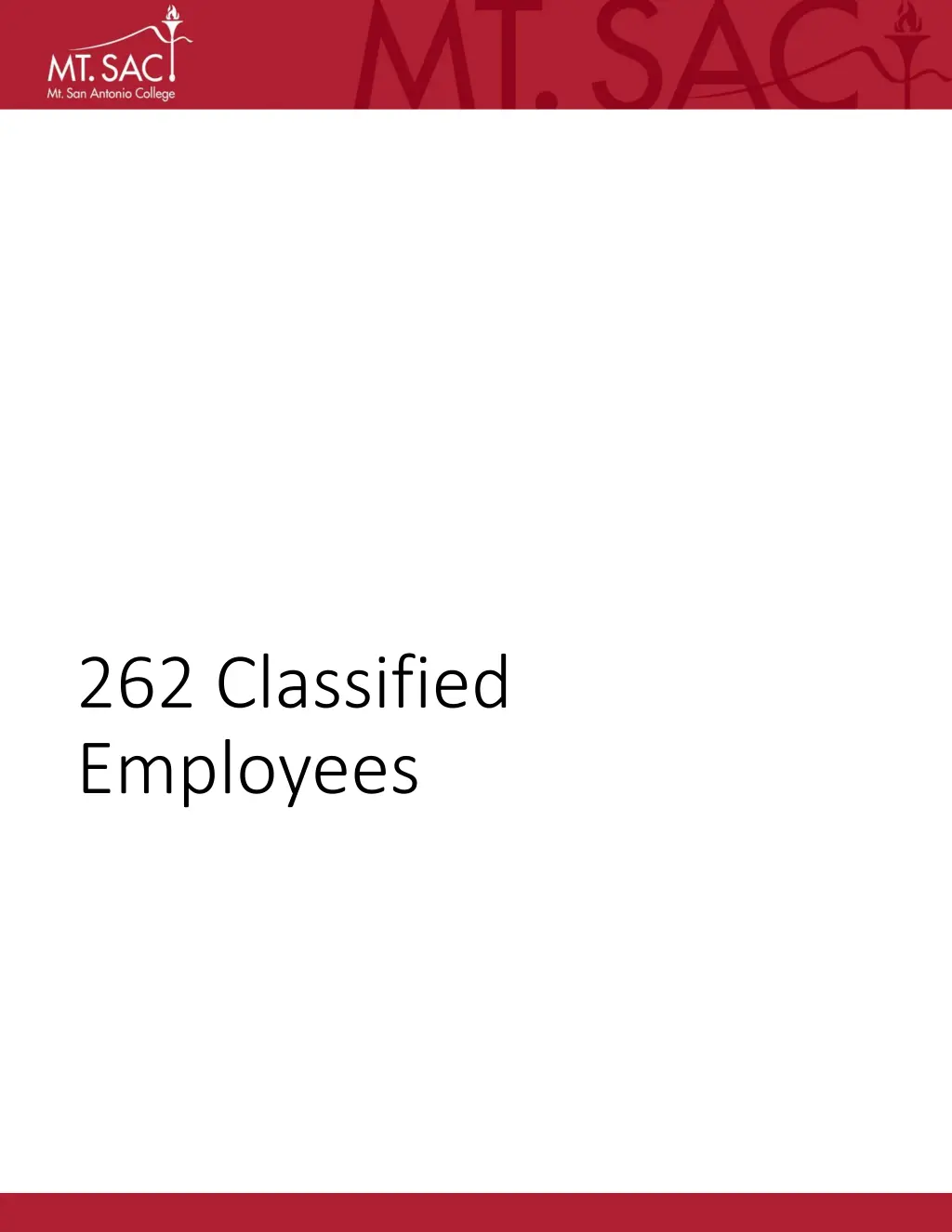 262 classified employees
