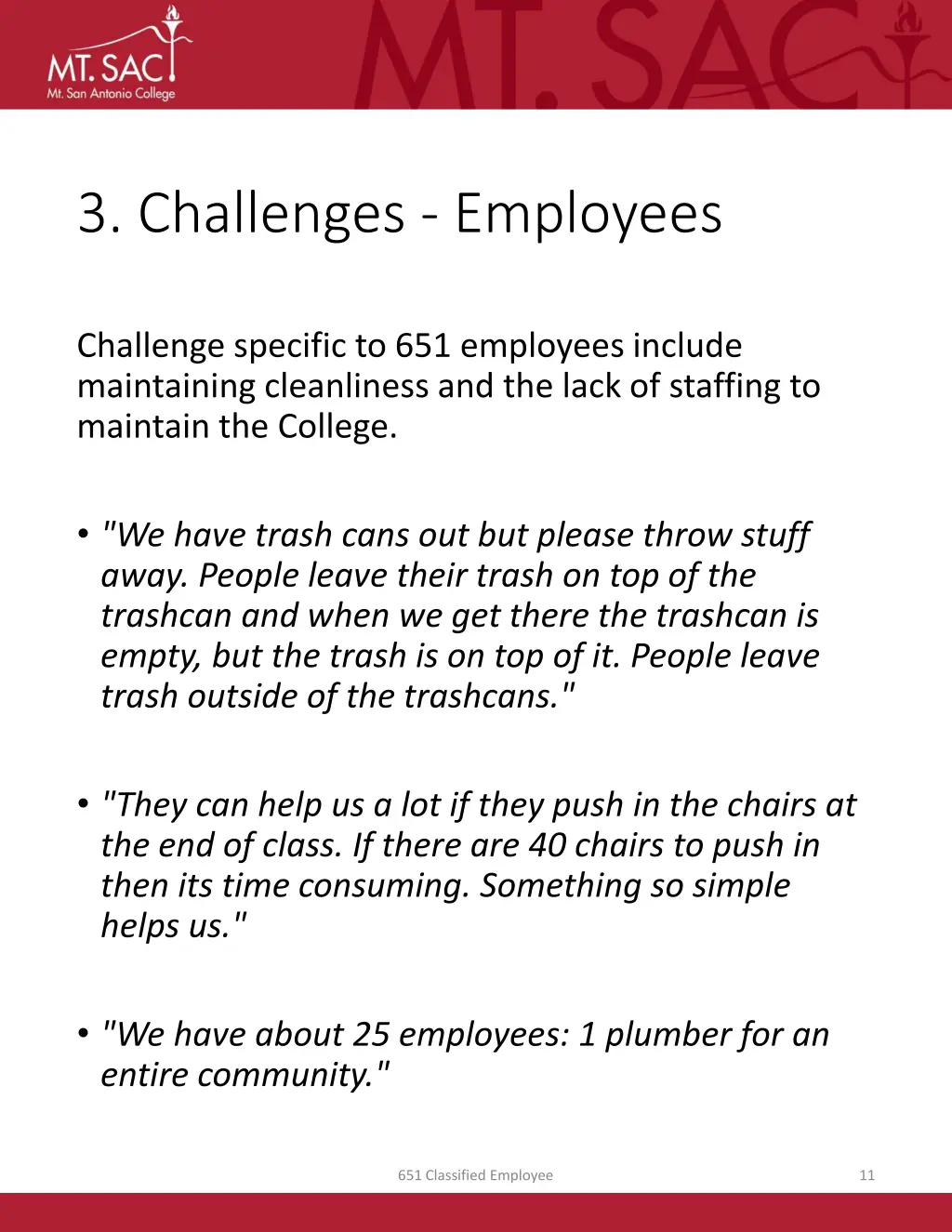3 challenges employees