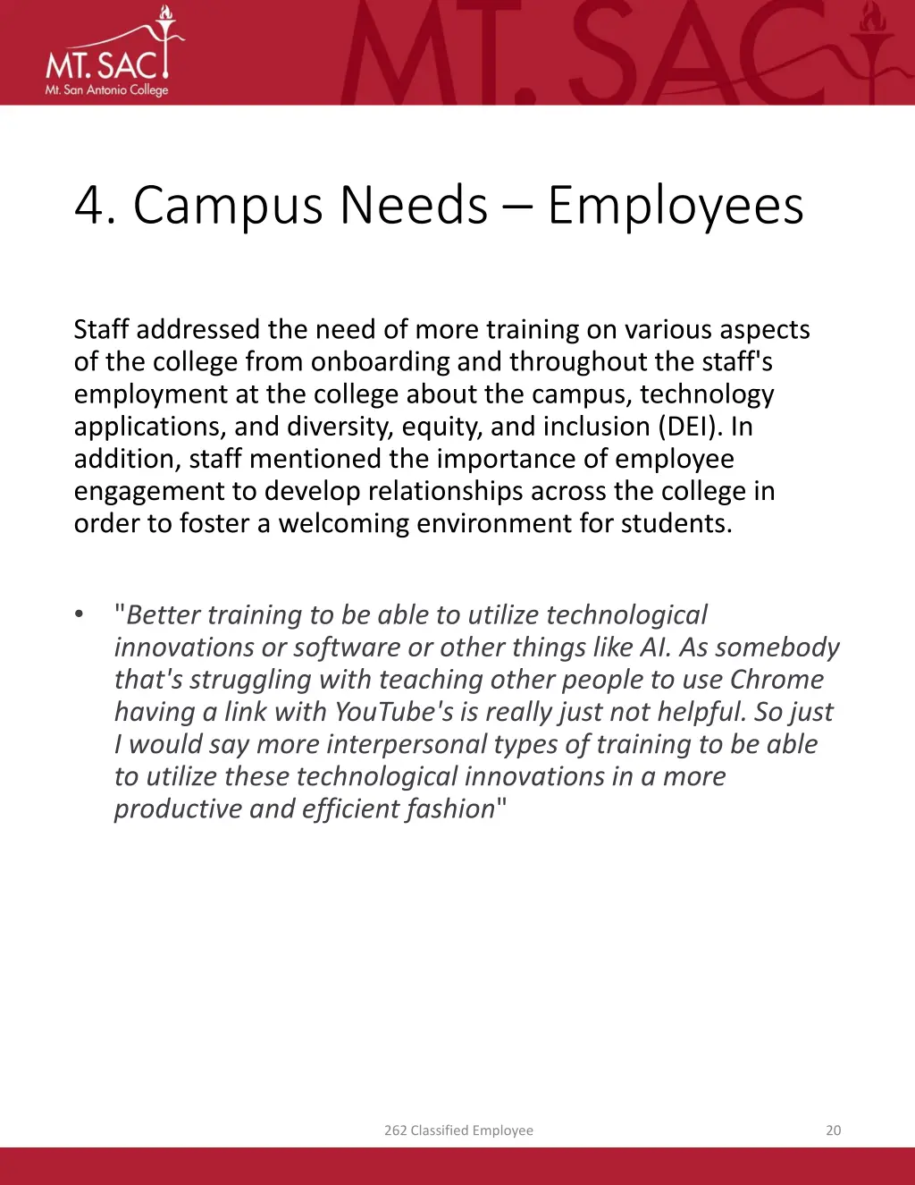 4 campus needs employees 1