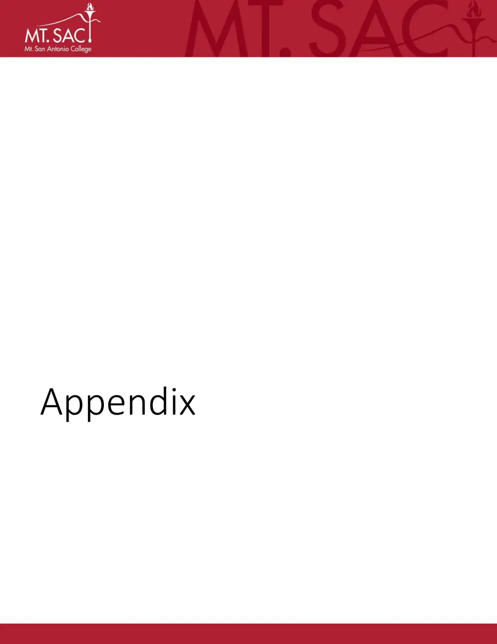 appendix