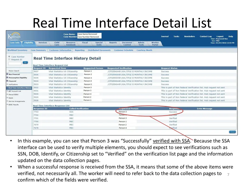 real time interface detail list 3